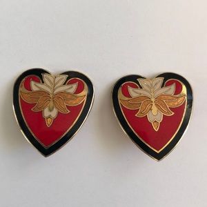 Vintage heart earrings